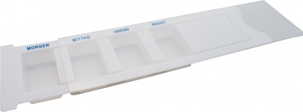 Stock Fachmann Tages Medikamentendispenser weiß