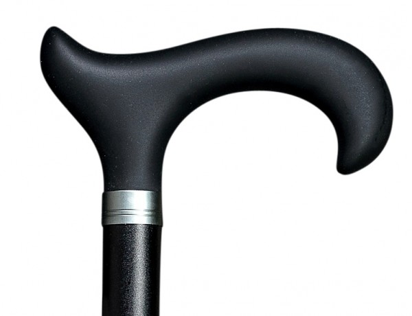 Stock Fachmann Gehstock Silikon Ergonomic Derby Schwarz 50% Rabatt für begrenzte Zeit