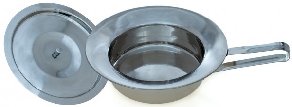 Stock Fachmann Steckbecken aus Edelstahl 30 cm Fabrikpreis