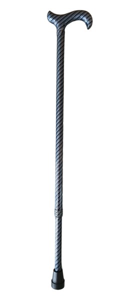 Stock Fachmann Gehstock Derbygriff höhenverstellbar Carbonoptik Nur für heute