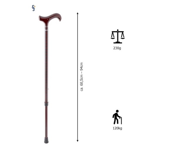 Stock Fachmann Gehstock Derbygriff Carbon Raute Clearance-Verkauf