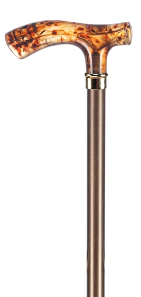 Stock Fachmann Exklusiver Leichtmetallstock mit Fritzgriff in Bernsteinoptik Rabatte dieses Monats