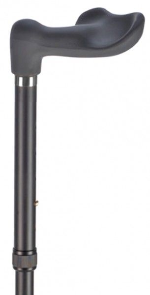Stock Fachmann Faltstock in Satin-Finish schwarz mit samtigen Fischergriff Verkauf