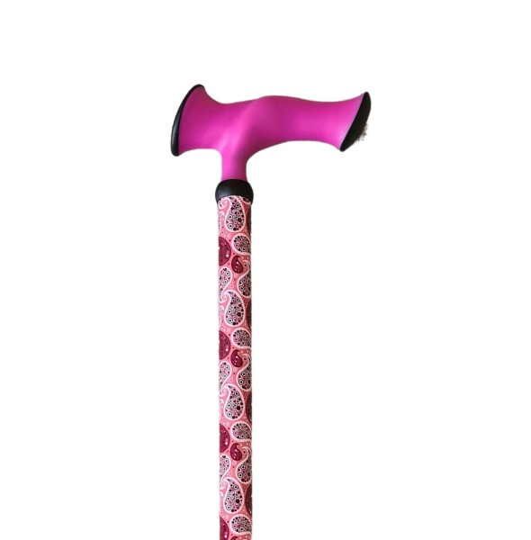 Stock Fachmann Gehstock Escort höhenverstellbar Paisley pink