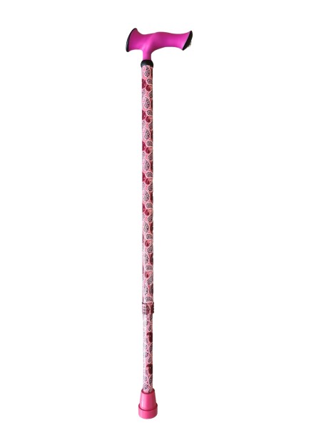 Stock Fachmann Gehstock Escort höhenverstellbar Paisley pink Exklusivangebot
