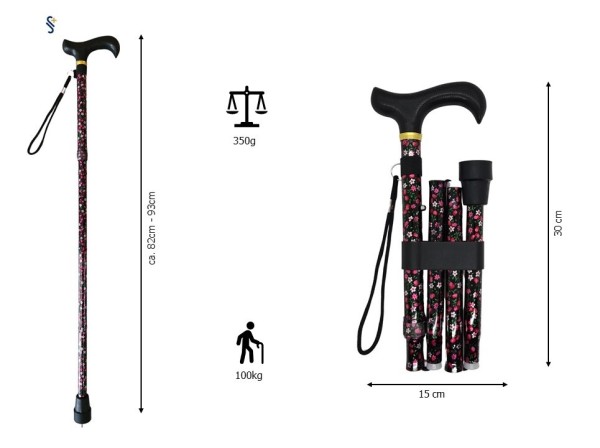 Stock Fachmann Faltstock Derbygriff Floral Osterangebot