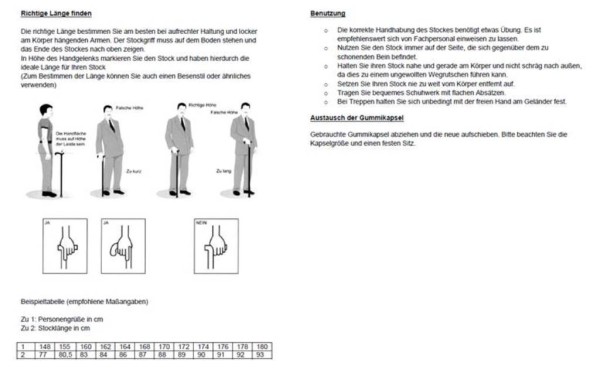 Stock Fachmann Faltstock anatomischer Griff Simple Große Rabatte