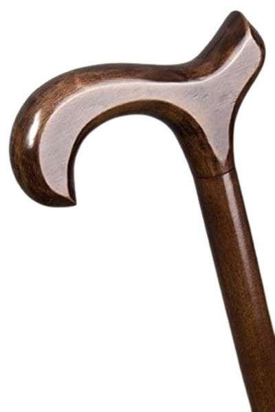Stock Fachmann Gehstock Derbygriff braun Buchenholz