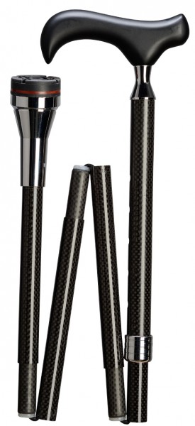 Stock Fachmann Gehstock Physio Faltstock Carbon