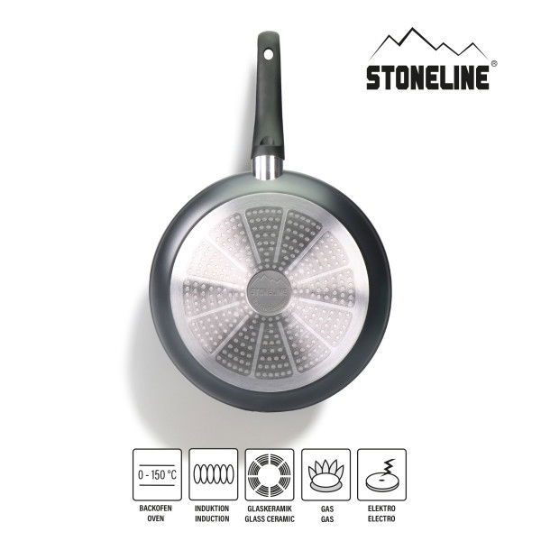 Stoneline Bratpfanne 24 cm mit Magnet-Griff ohne Deckel Weihnachtsangebot