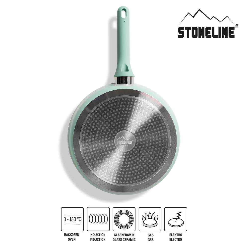 Stoneline Schmorpfanne 28 cm Mint mit Deckel Online Outlet