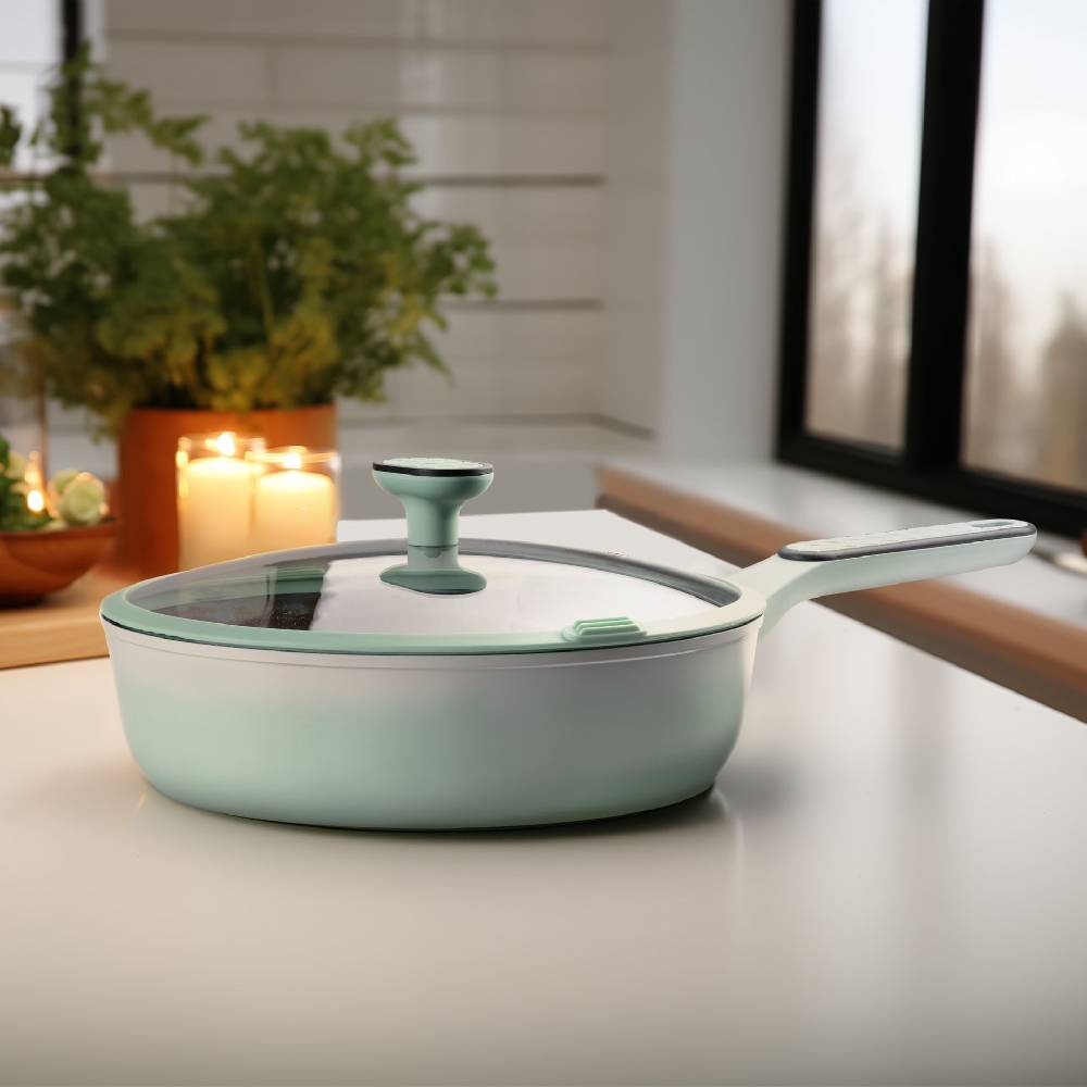 Stoneline Schmorpfanne 28 cm Mint mit Deckel Online Outlet