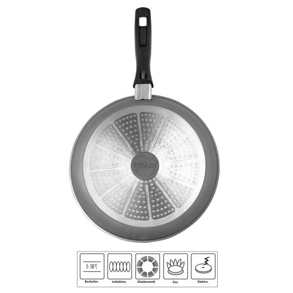 Stoneline Schmorpfanne 24 cm mit Deckel - Schwarz Exklusive Angebote