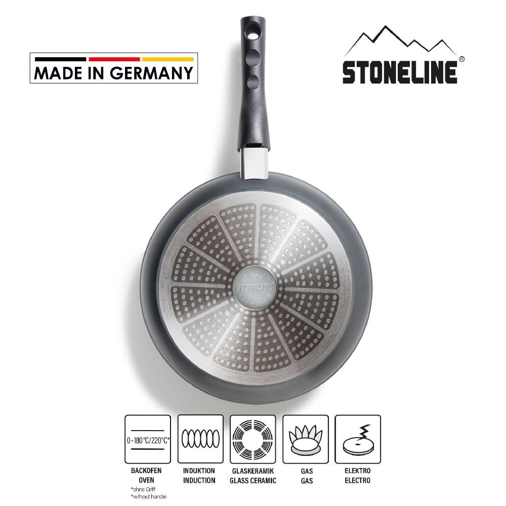 Stoneline Schmorpfanne 28 cm mit abnehmbarem Griff ohne Deckel Blitzangebot