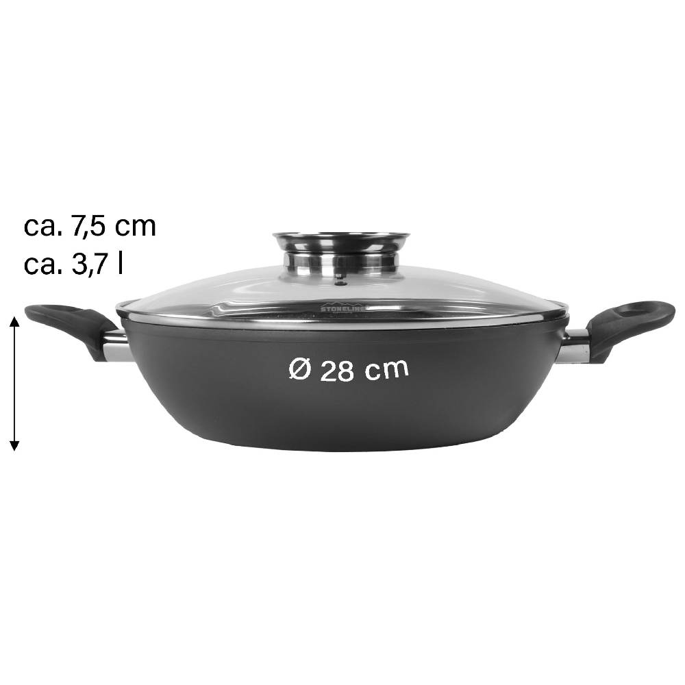 Stoneline Keramik Servierpfanne 28 cm mit Deckel Bestseller