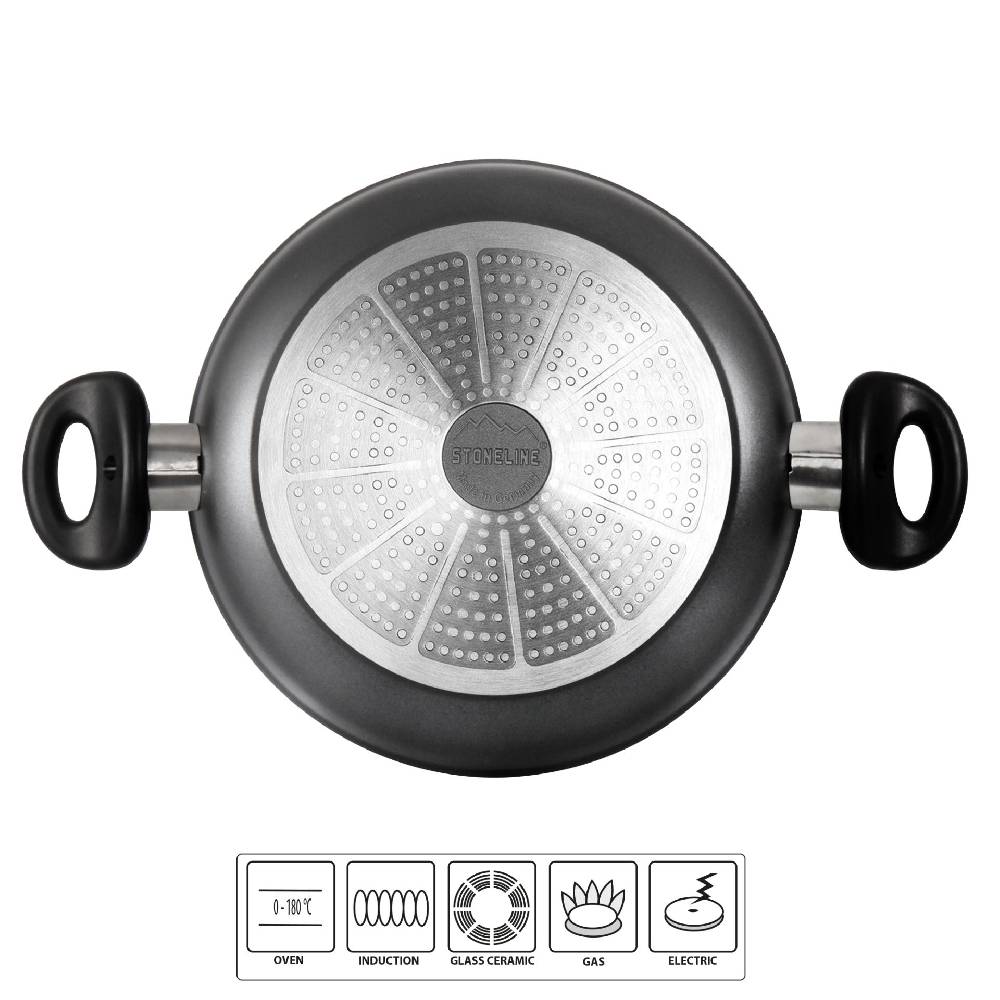 Stoneline Servierpfanne 24 cm Schwarz Saisonale Angebote