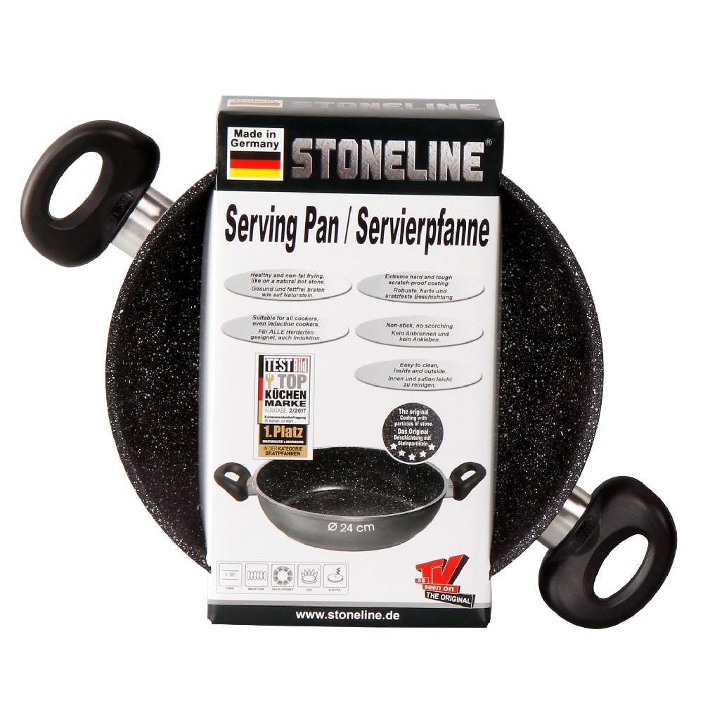 Stoneline Servierpfanne 24 cm Schwarz Saisonale Angebote