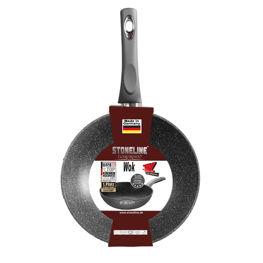 Stoneline Wok 30 cm Grau Riesige Ersparnisse