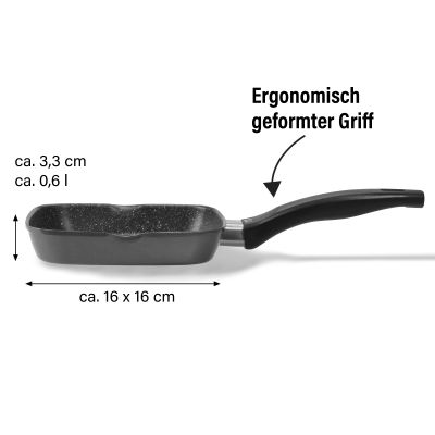 Stoneline Grillpfanne 16 cm ohne Deckel - Schwarz Begrenzte Freigabe