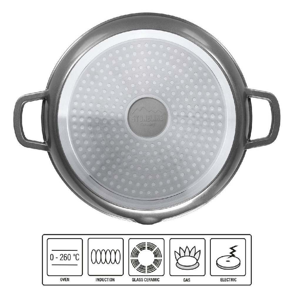 Stoneline Grillplatte Rund Grillpfanne 28 cm ohne Deckel JETZT KAUFEN