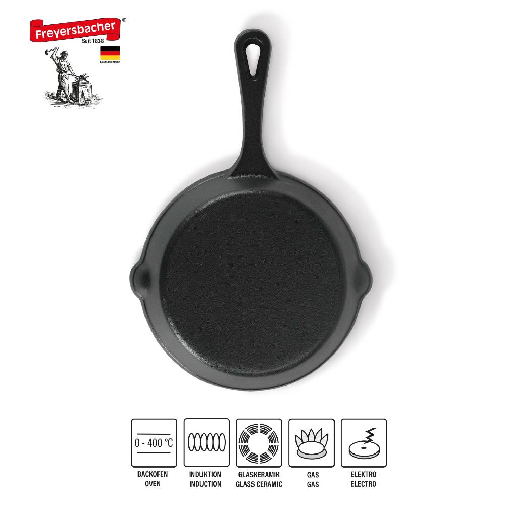 Stoneline Gusseisenpfanne 15 cm, Emaille Bratpfanne Letzter Tag
