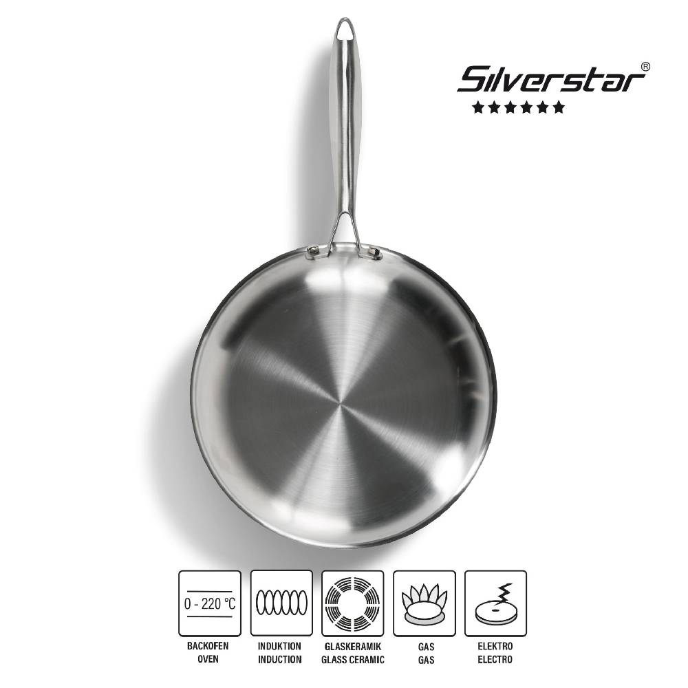 Stoneline Edelstahlpfanne Bratpfanne 28 cm ohne Deckel Zeitbegrenzte Promotion
