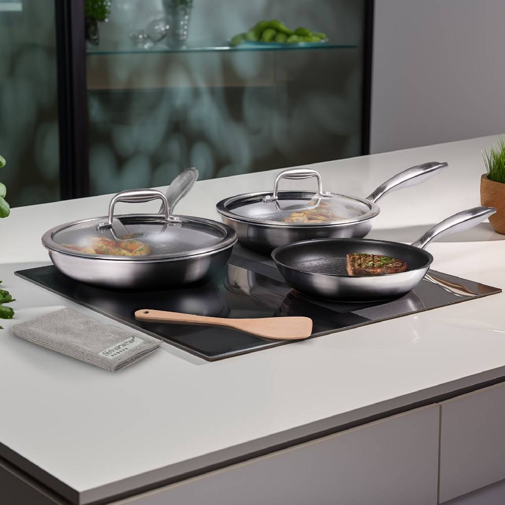 Stoneline Edelstahlpfanne Bratpfanne 28 cm ohne Deckel Zeitbegrenzte Promotion