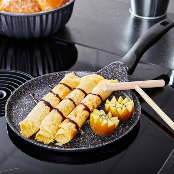 Stoneline Crepe Pfanne 25 cm Schwarz Bis zu 60% Rabatt
