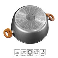 Stoneline Kochtopf 24 cm mit Deckel Versandkostenfrei