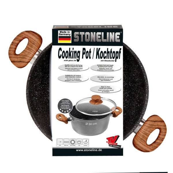 Stoneline Kochtopf 24 cm mit Deckel Versandkostenfrei