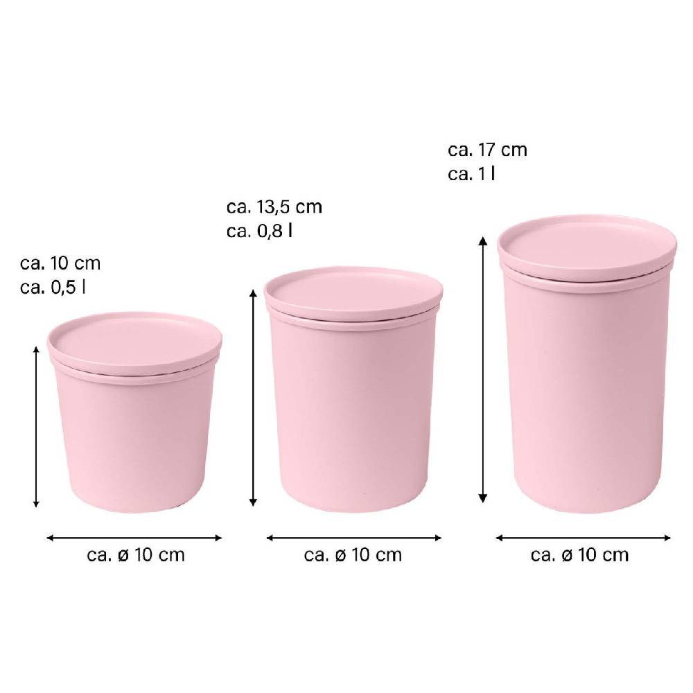 Stoneline Frischhaltedose rPET 500/800/1.000 ml Set 3-teilig Rosa Bis zu 65% Rabatt