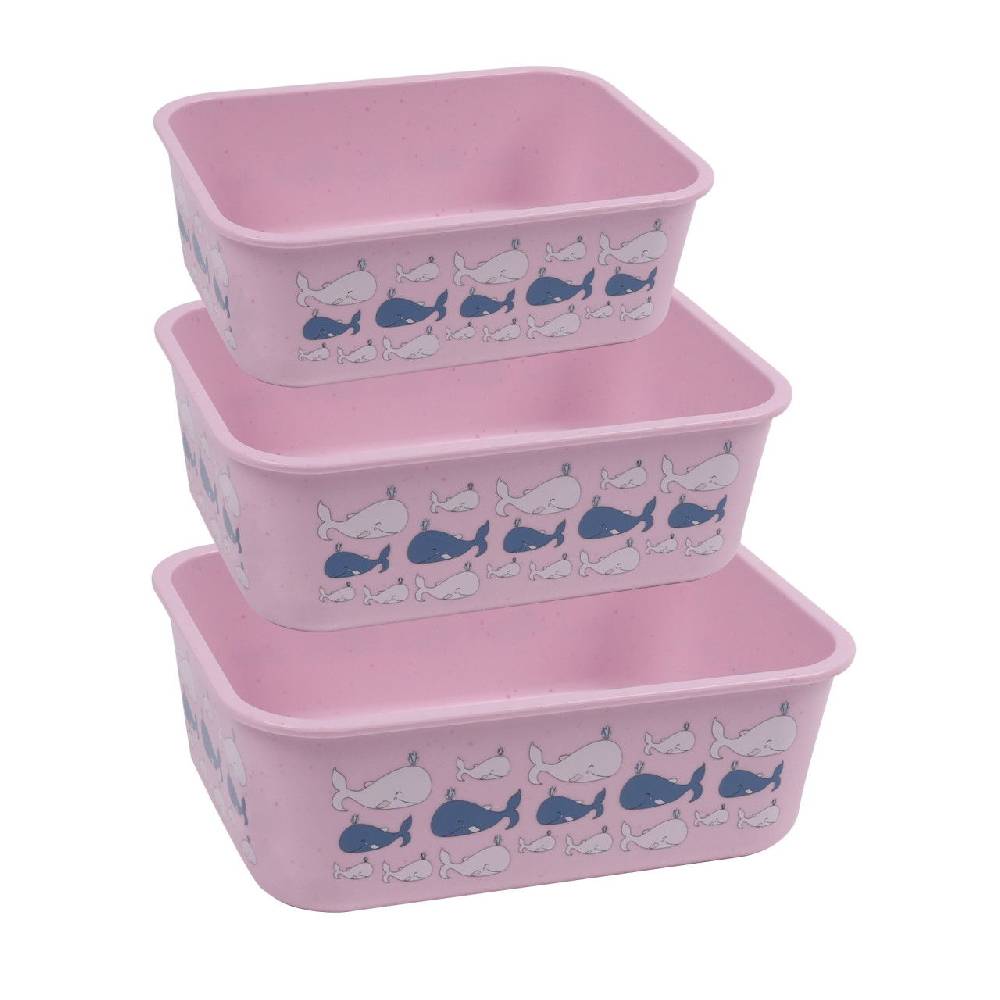 Stoneline Aufbewahrungsbox rPET 400/730/1.300 ml Set 3-teilig Rosa Nur für heute