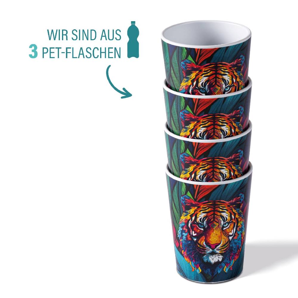 Stoneline Shotbecher 4 cl rPET Set 4-teilig, Eichstrich bei 2 cl und 4 cl Discount Store für neue Produkte