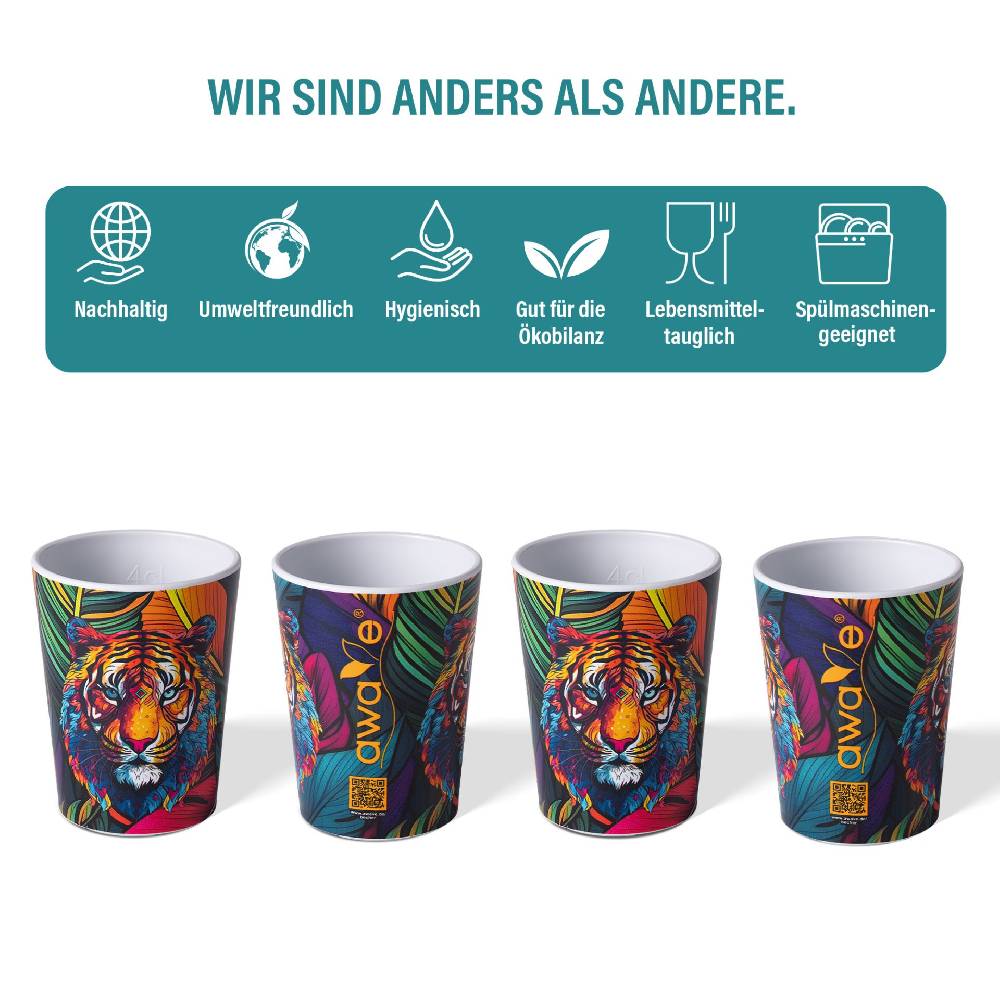 Stoneline Shotbecher 4 cl rPET Set 4-teilig, Eichstrich bei 2 cl und 4 cl Discount Store für neue Produkte