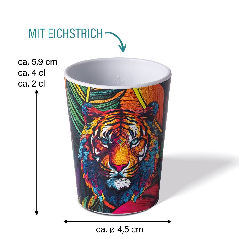 Stoneline Shotbecher 4 cl rPET Set 4-teilig, Eichstrich bei 2 cl und 4 cl Discount Store für neue Produkte