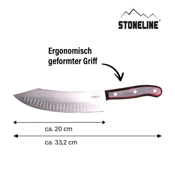 Stoneline Edelstahl Chefmesser 33 cm Begrenzt auf 3 Tage