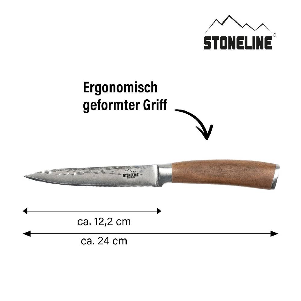 Stoneline Universalmesser 24 cm Damast - Hammerschlag Im Verkauf
