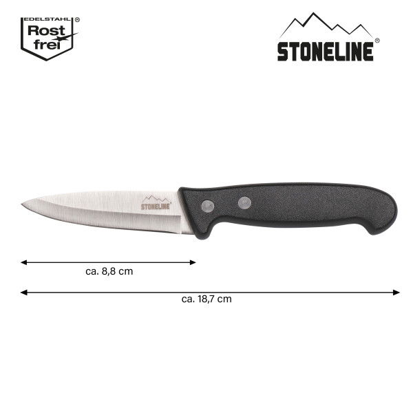 Stoneline Edelstahl Schälmesser 18,5 cm 2025