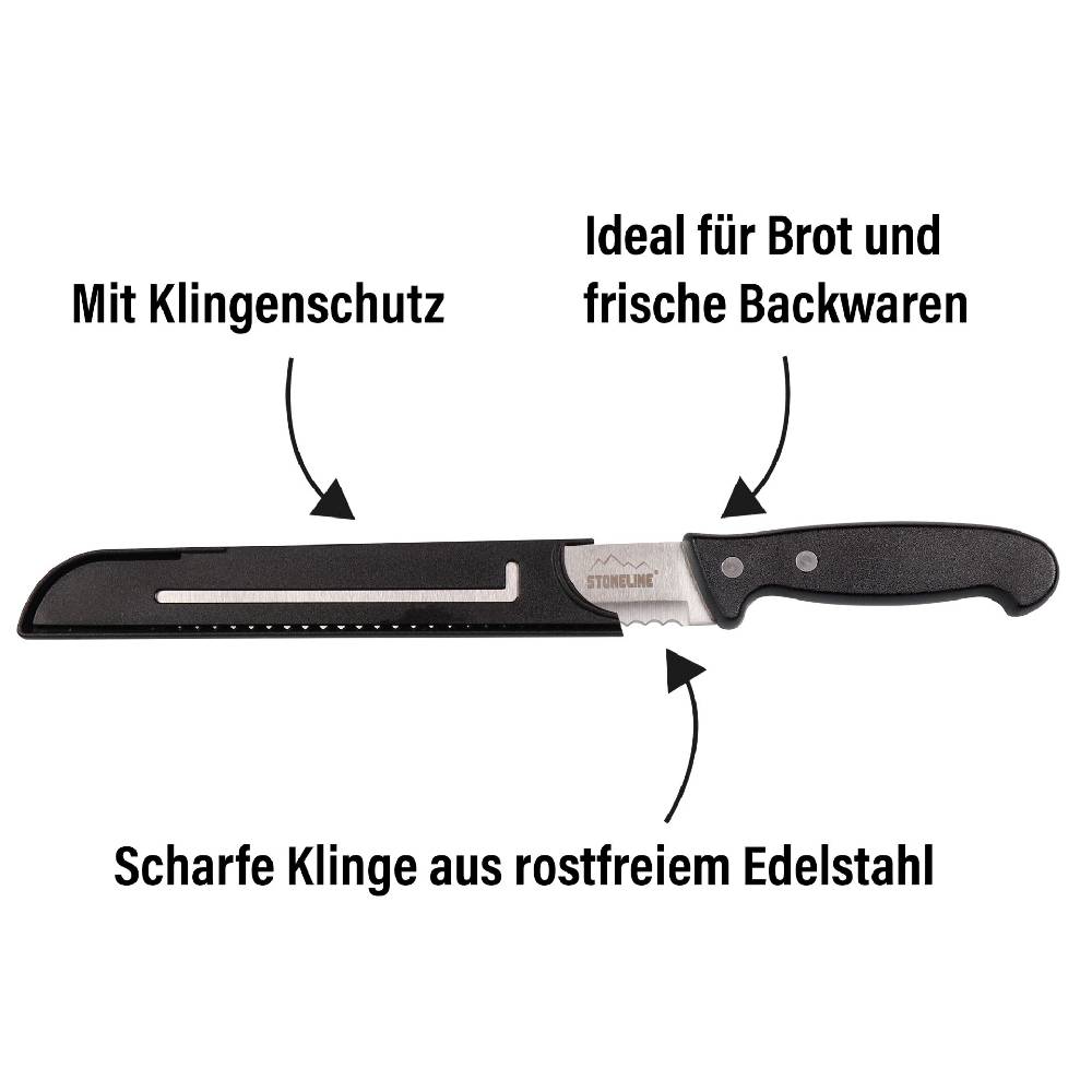 Stoneline Edelstahl Brotmesser 31,5 cm Verkauf