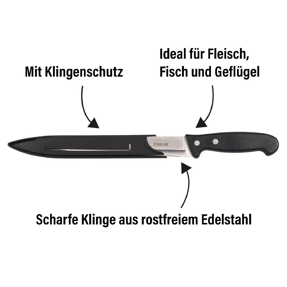 Stoneline Edelstahl Fleischermesser 31,5 cm Angebote