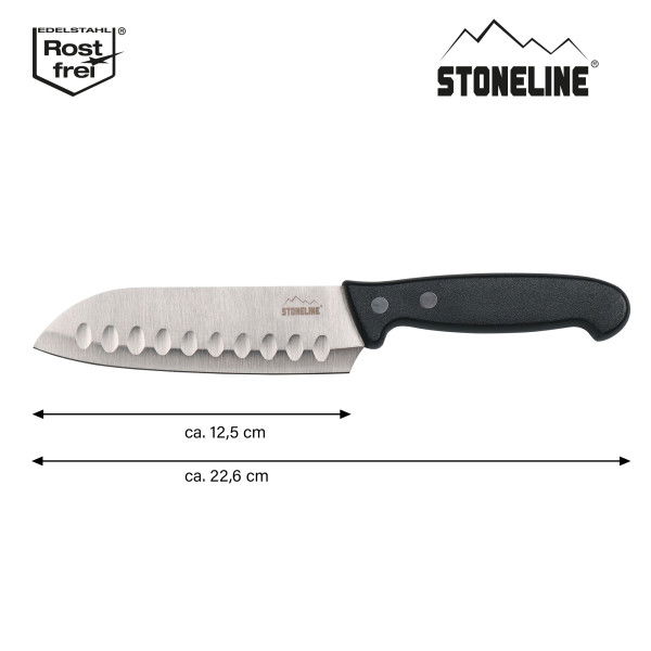 Stoneline Edelstahl Santokumesser 22,5 cm im Angebot