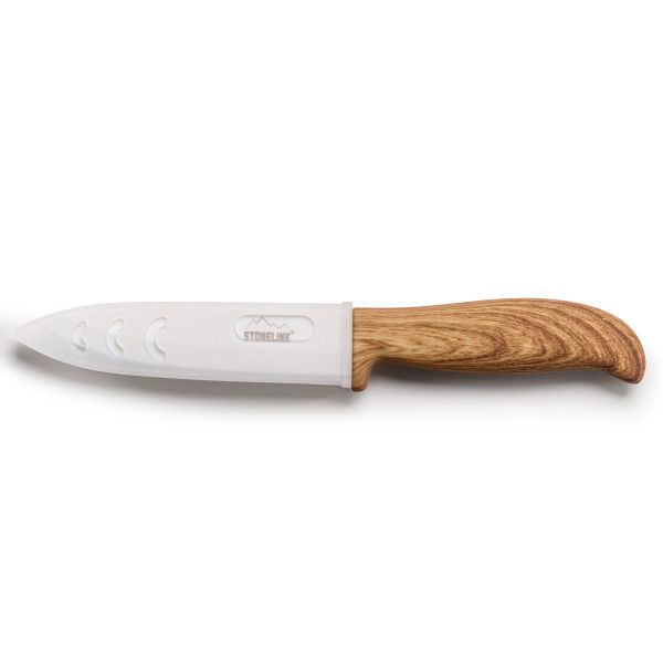 Stoneline Keramik Universalmesser 24 cm Holzoptik Schlussverkauf