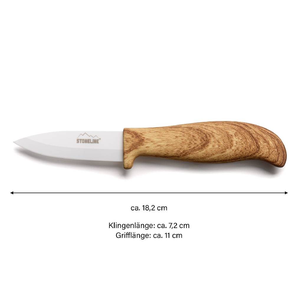 Stoneline Keramik Küchenmesser 18 cm Holzoptik Günstiger Verkauf