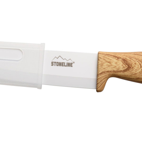 Stoneline Keramik Chefmesser 28 cm Holzoptik Fabrikverkauf