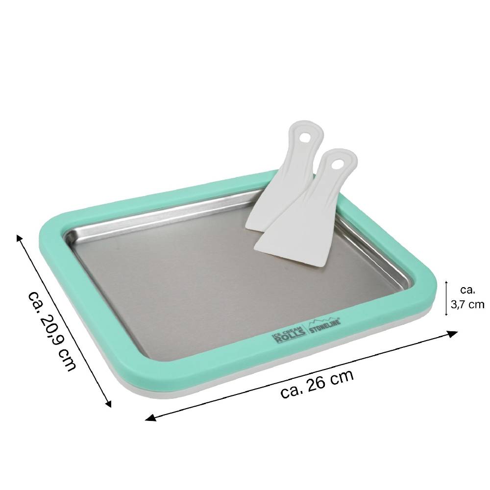 Stoneline Eisplatte für Hausgemachte Eiscreme Speiseeis Mint Sonderangebot