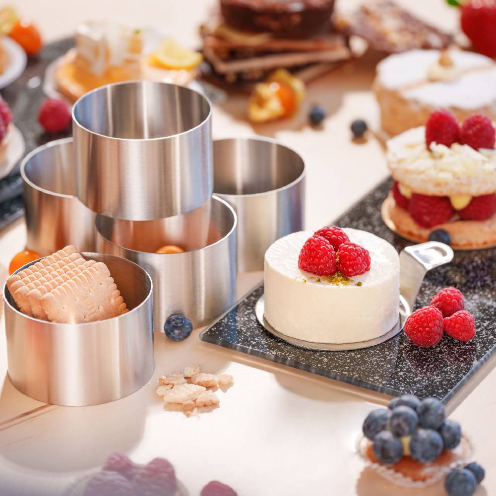 Stoneline Dessertringe Speiseringe Rund Set 8-teilig Edelstahl Günstig kaufen