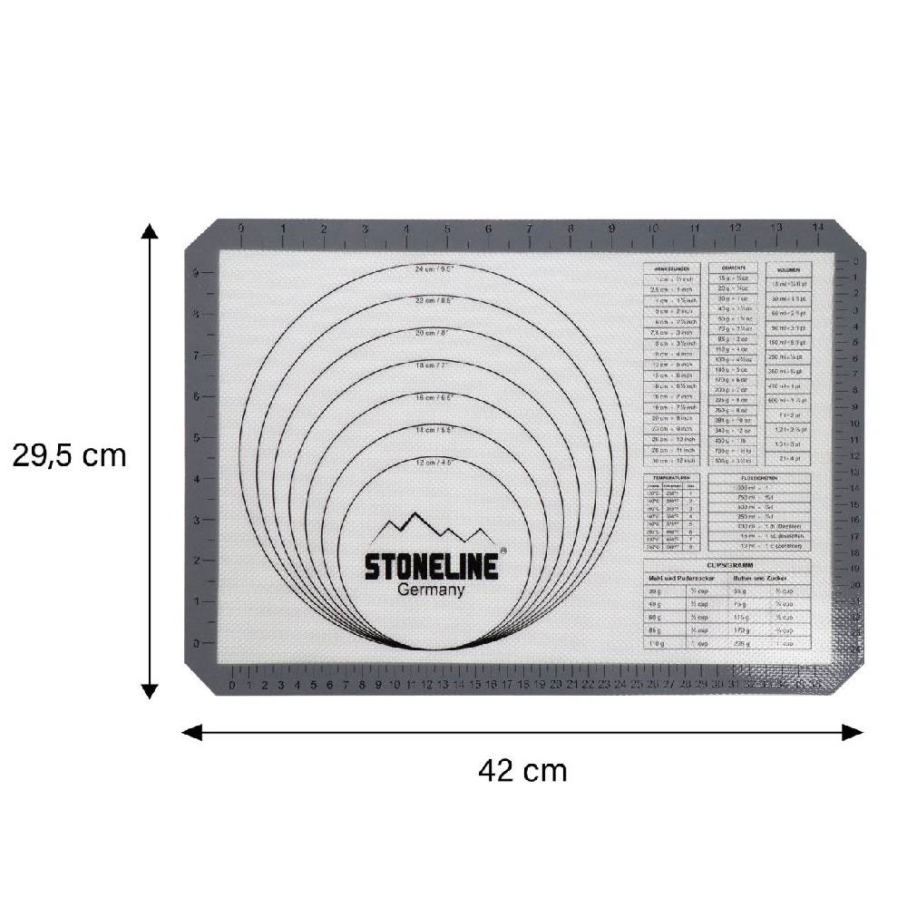Stoneline Silikon Backmatte 42x29,5 cm Begrenztes Angebot