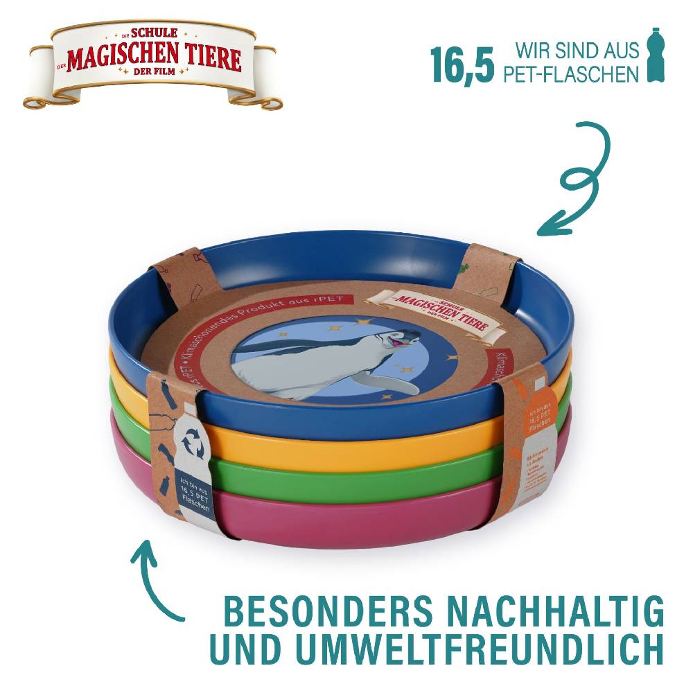 Stoneline Die Schule der Magischen Tiere Kindergeschirr Teller Set 4-teilig rPET Jubiläumsangebot