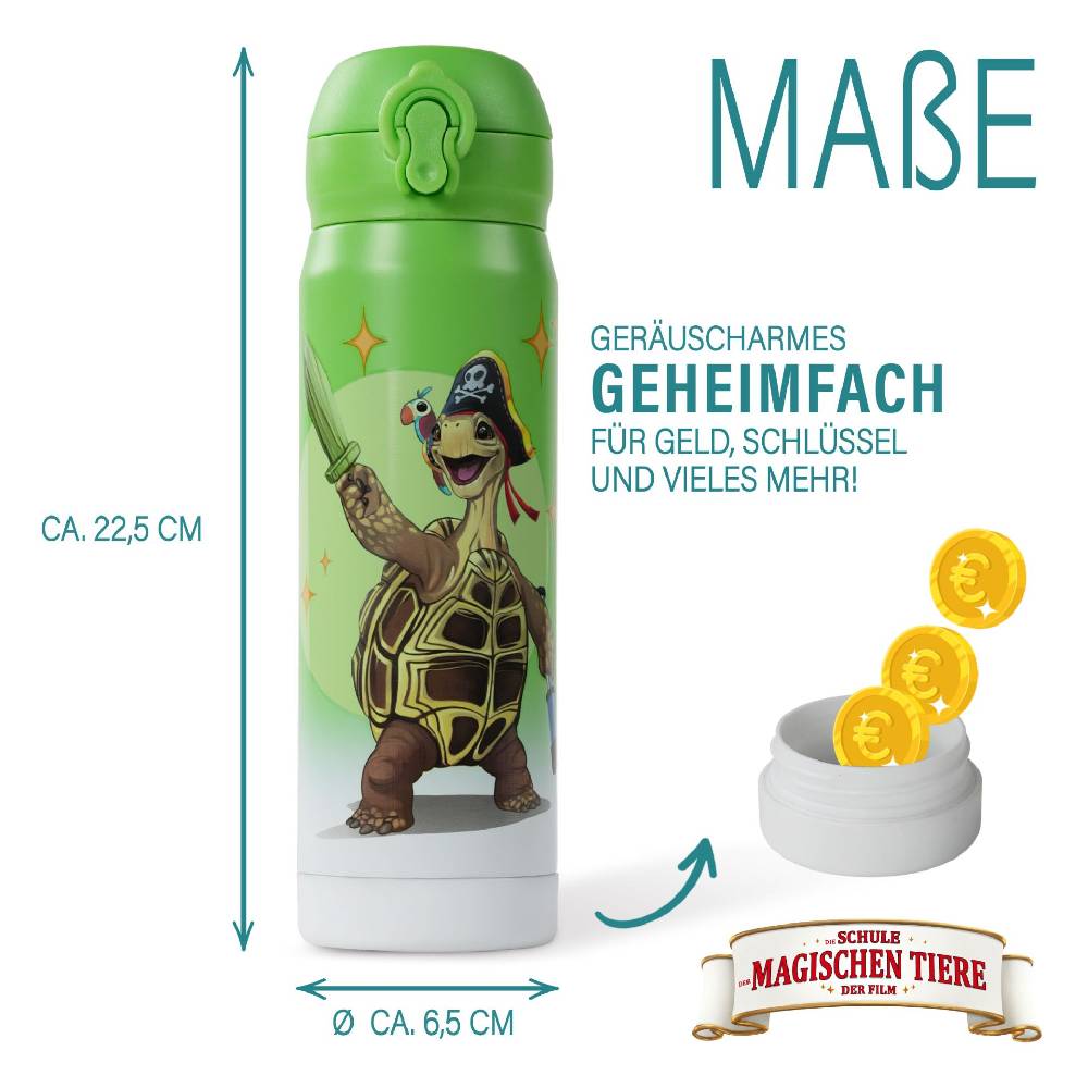 Stoneline Die Schule der Magischen Tiere Trinkflasche 380 ml Edelstahl Grün, Henrietta Online Outlet