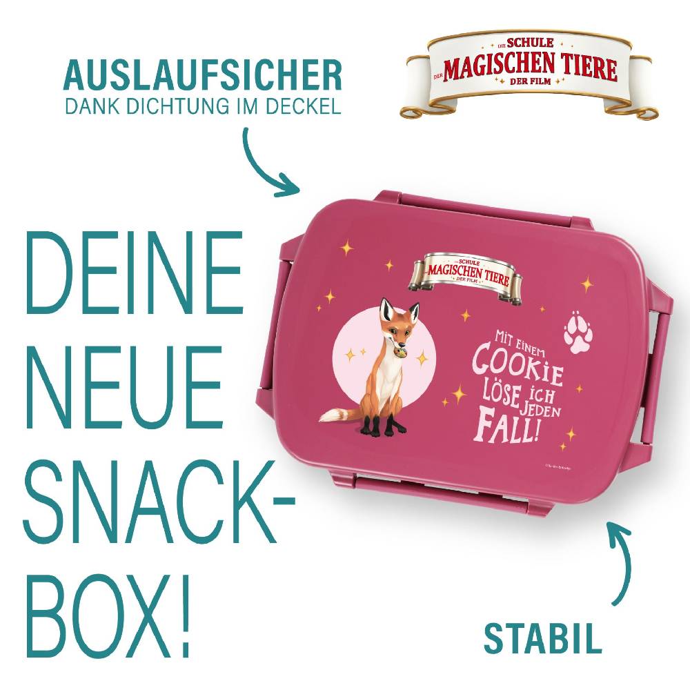 Stoneline Die Schule der Magischen Tiere Brotdose rPET Beerenrot, Rabbat Zeitlich begrenztes Angebot